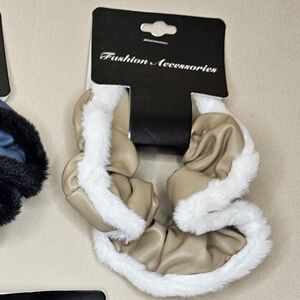 2/$5 Faux Leather Scrunchie NWT